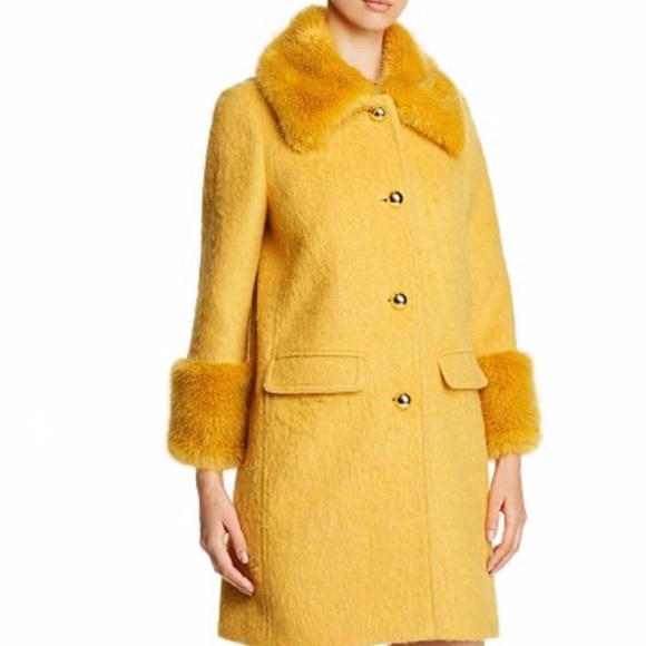 Kate Spade Fluffy Wool Faux Fur Trim 